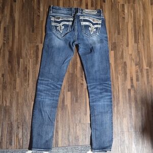 Blue Embellished Jeans